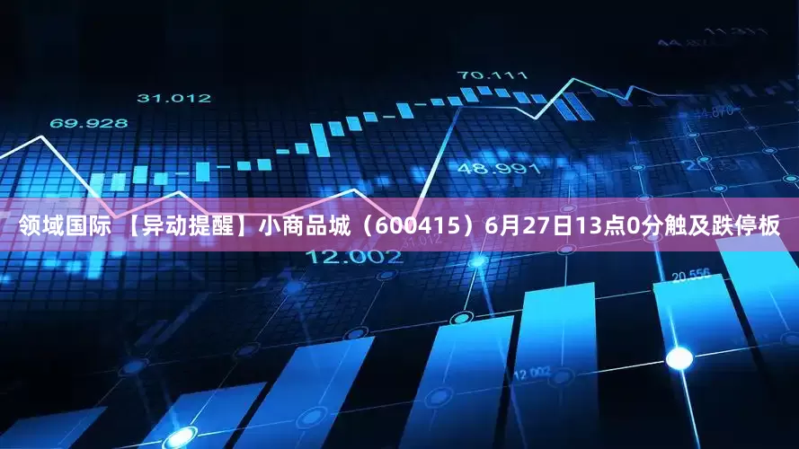 领域国际 【异动提醒】小商品城（600415）6月27日13点0分触及跌停板